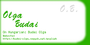 olga budai business card
